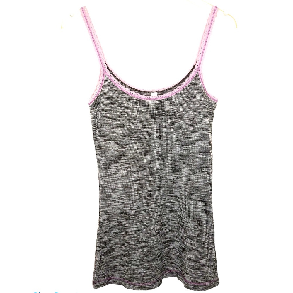 Free People Gray Heather Knit Tank Top. Medium